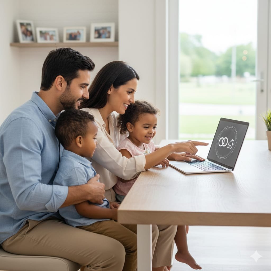 Picture of a family.