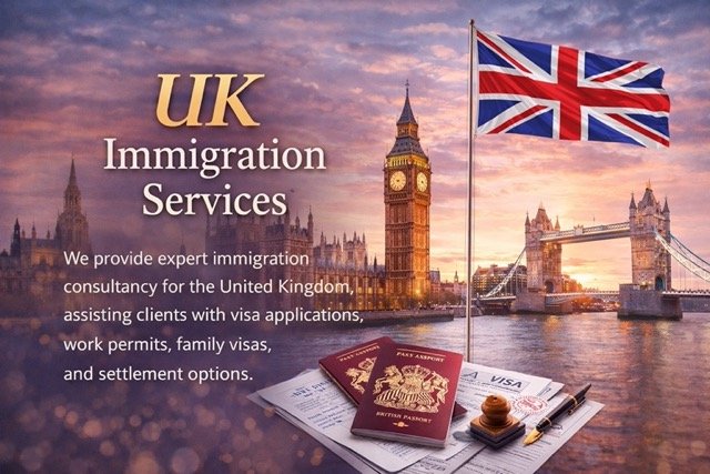 Picture of a Uk immigration post.